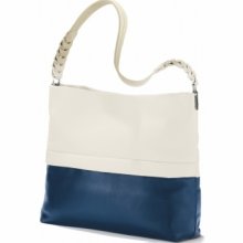 Brighton Marcel Soft Hobo White-Navy