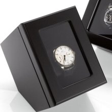 Brookstone Single Wrist Watch Winder Made Of Solid Wood