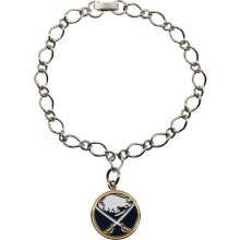 Buffalo Sabres Ladies Silvertone Charm Bracelet
