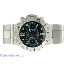 Bvlgari Diagono Scuba Sc38s Stainless Steel Automatic Mens Watch.in London,uk