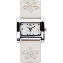 Cannibal Girl's Quartz Watch With White Dial Analogue Display And White Plastic Or Pu Strap Ck074-01
