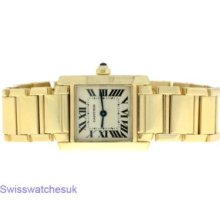 Cartier Ladies Tank Francaise 18k Gold Watch Shipped From London,uk, Contact Us