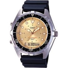 Casio Analog Digital Gold Dial