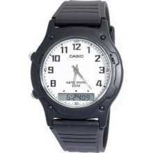 Casio Analog Digital Mens Watch Dual Time Aw49h-7b