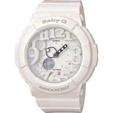 Casio Baby-g Bga-131-7bjf Neon Dial Auto Calendar World Time Women's Watch