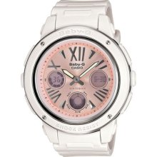 Casio Baby-g Bga152-7b Rose Gold And White, Analogic, Digital, Chrono, Stopwatch