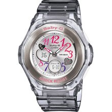 Casio Ladies Clear Baby-G Analog 37mm Digital Timepiece