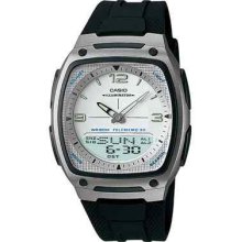 Casio Mens Combo Data Bank Watch, Black Resin, Alarm, Aw81-7av