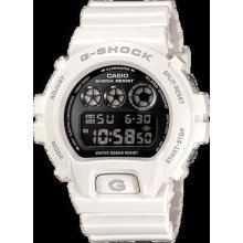 Casio Men's G-shock Classic Chrono Metallic White Resin Dw6900nb-7 Watch