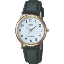 Casio Men's Leather Strap Fashion Watch Mtp1095q-7b