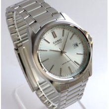 Casio Steel Silver Dial With Date Men's Watch - 5