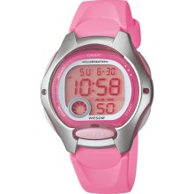 Casio Women's Pink Resin Watch, Alarm, 50 Meter Wr, Lw200-4bv