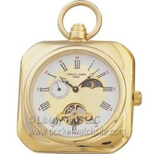 Charles-Hubert 3552 Gold Mechanical 17 Jewel Pocket Watch