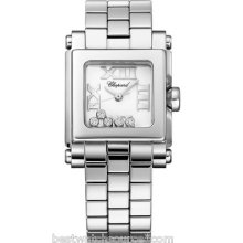 Chopard Happy Sport Ii Square Small Stainless Steel 278516-3002 B&p Ret: $7,620