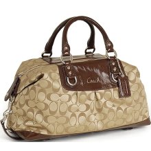 Coach 15440 Ashley Khaki Signature Satchel Handbag