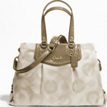 Coach Ashley Dotted Op Art Carryall F20049 Msrp $358