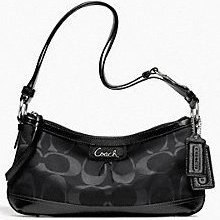 Coach Black Park Signature Convertible Shoulder/crossbody Bag 19731