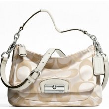 Coach Handbag Kristin Signature East-west Crossbody Reg Price $278