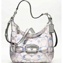 Coach Kristin Embellished Signature Hobo Handbag Purse Bag 19340 Disc.