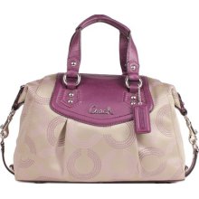 Coach Satchel Signature Ashley Dotted Op Art Shoulder Purse Handbag Msrp$278