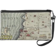 Coast of Phoenicia Wristlet Clutches