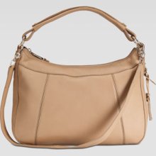 Cole Haan Linley Small Rounded Hobo Bag, Sandstone