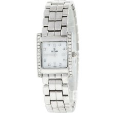 Concord 66-25-648 134052 14k 14 K White Gold Diamond Quartz Ladies Womens Watch