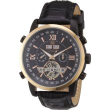 Constantin Durmont Men's Automatic Watch Cd-Cale-At-Lt-Iprg-Bk With Leather Strap