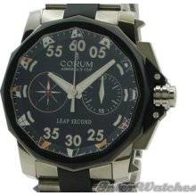 Corum Admiral's Cup Leap Second 48mm Titanium Watch Like Box & Papers