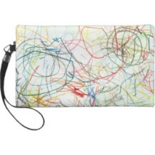 Crayon Art Wristlet Purse