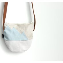 Cross body bag/ Small day bag/ Mountain design