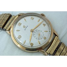 Cyma Rare Vintage Men's Gold Plated Swiss Made Luxury Dress Watch