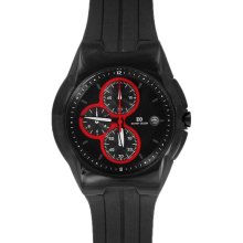Danish Design Mens Sportive Stainless Watch - Black Rubber Strap - Black Dial - DDSIQ18Q684
