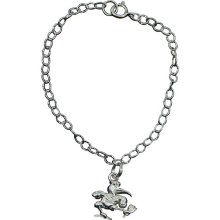 Dayna U Miami Hurricanes Women's Sterling Silver Charm Bracelet