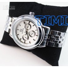Deluxe 6 Hands 3 Sub-dials Mens Automatic Mechanical Watch 2012 Hots