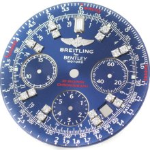 Dial - Breitling For Bentley Motors Custom Blue Double Stone Diamond