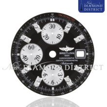 Diamond Original Black Dial For Breitling Chronomat Evolution Watch