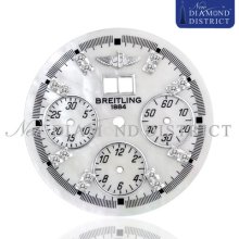 Diamond White Mother Of Pearl Dial For Breitling Crosswind Special Watch