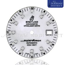 Diamond White Mother Of Pearl Dial For Breitling Superocean Heritage 42 Watch