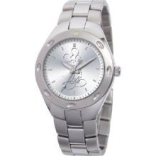 Disney Mens Stainless Steel Mickey Mouse Watch 59007-1
