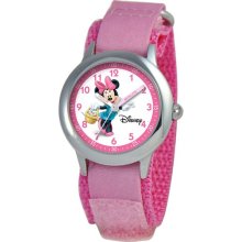 Disney Time Teacher Minnie Mouse Kids Pink Swirl Watch