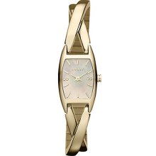 DKNY Watch, Womens Gold Ion-Plated Stainless Steel Half-Bangle Bracele