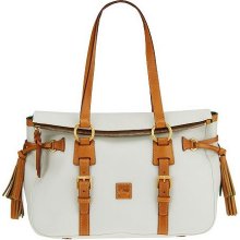 Dooney & Bourke Florentine Leather Tassel Satchel - White - One Size