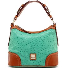 Dooney & Bourke Ostrich Embossed 75th Anniversary Hobo Bag - Seafoam