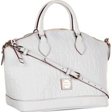 Dooney & Bourke Retro Embossed Dome Satchel Bag - White