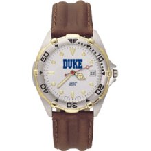 Duke Blue Devils Mens All Star Leather Watch
