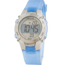 Dunlop DUN-100-L04 - Dunlop Lady Digital Chronograph Watch, Light Blue Dial And Band.