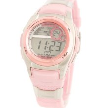 Dunlop DUN-111L05 - Dunlop Lady Digital Chronograph Watch,Pink Dial And Band.