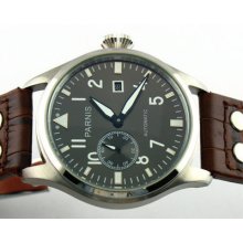E124,parnis Luxury Black Dial 47mm Automatic Watch