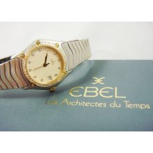 Ebel 24k Classic Lady, Factory Diamond Dial & Bezel - Box/papers - Or Best Offer